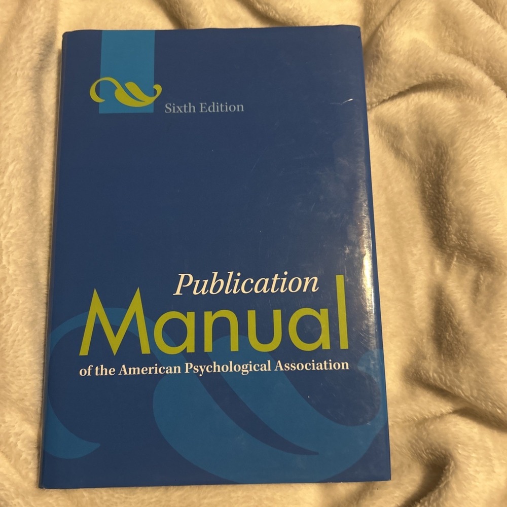 Publication‎ Manual of the American Psychological Association® by American